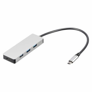 Digio2 USB3.2Gen2 Type-C アルミ4ポート変換ハブ PD対応 STIX UH-C3334SL(1個)[情報家電　その他]