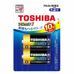 東芝 アルカリ1 単二 2P フック LR14AN2BP(2本入)[電池・充電池・充電器]