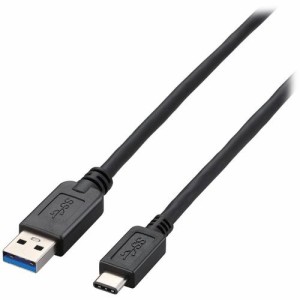 エレコム USBケーブル USB3.1 Type-Cケーブル C-A ブラック 1.5m(1個)[情報家電　その他]