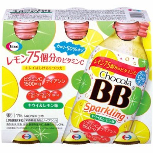 チョコラBBスパークリング キウイ＆レモン味 栄養機能食品(ナイアシン)(140ml*6本入)[ビタミンB群]