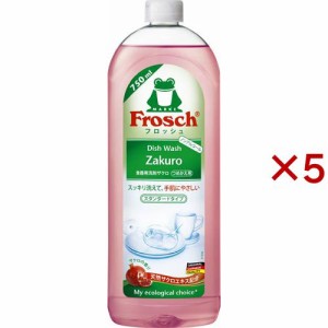 フロッシュ 食器用洗剤 ザクロ 詰替(750ml×5セット)[食器用洗剤(つめかえ用)]