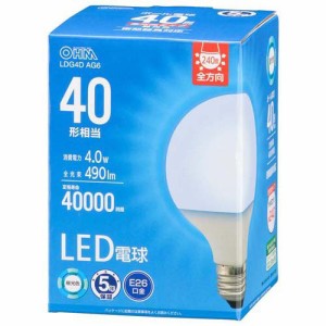 LED電球 ボール電球形 E26 40形相当 G95 昼光色(1個)[蛍光灯・電球]