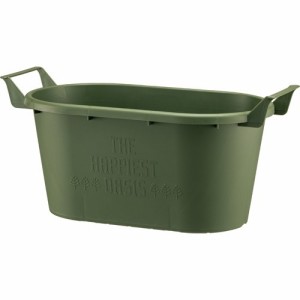グロウコンテナ オーバル 43型 グリーン(1個)[鉢・プランター・受皿]