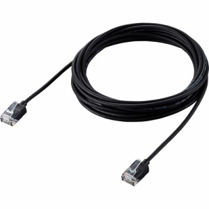 エレコム LANケーブル Cat6A スーパースリム 3m ブラック LD-GPASS／BK3(1本)[情報家電　その他]