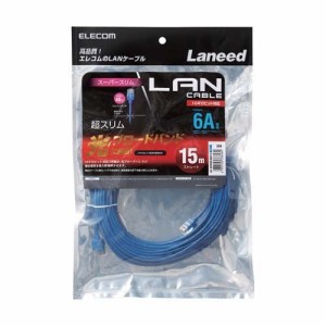 エレコム CAT6A対応LANケーブル ブルー 15m LD-GPASS／BU15(1本入)[情報家電　その他]