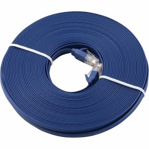 エレコム LANケーブル CAT6A フラット 20m ブルーメタリック LD-GFA／BM20(1本)[情報家電　その他]