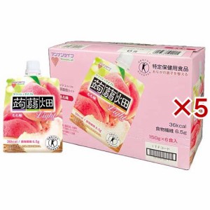 クラッシュタイプの蒟蒻畑ライト もも味(6個入×5セット(1個150g))[ゼリー]