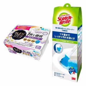 エリエールキレキラ！トイレお掃除シート+スコッチブライト 取替式トイレクリーナー(1セット)[トイレ用品 その他]