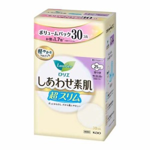 ロリエ しあわせ素肌 ボリュームパック 超スリム 特に多い昼用 羽つき(30個入)[ナプキン 特に多い日用 羽付き]