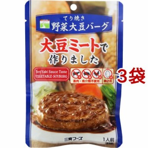 三育フーズ てり焼き野菜大豆バーグ(100g*3袋セット)[インスタント食品 その他]