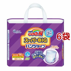 グーン(GOO.N) スーパービッグ パンツタイプ(14枚入*6コセット)[おむつ その他]