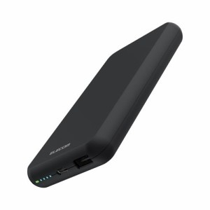 エレコム モバイルバッテリー 10000mAh 大容量 おまかせ充電対応 充電器 ブラック(1個)[充電器・バッテリー類]