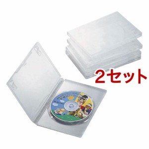 エレコム DVDトールケース CCD-DVD02CR(5個入*2セット)[DVDメディア]