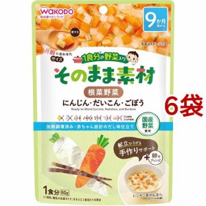 和光堂 1食分の野菜入り そのまま素材 根菜野菜 9か月頃〜(80g*6袋セット)[ベビーフード(8ヶ月から) その他]