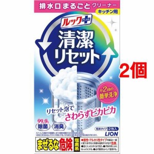 ルックプラス 清潔リセット 排水口まるごとクリーナー(2包入*2コセット)[住居用洗剤]