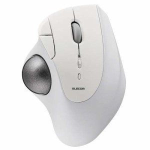 エレコム トラックボール マウス Bluetooth 5ボタン 人工ルビーユニット IST ホワイト(1個)[情報家電　その他]
