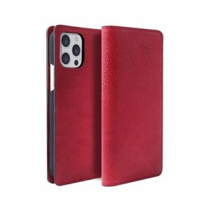 PIERROT LUX イタリアンレザーダイアリーケース for iPhone 13 Pro レッド(1個)[ケース・ジャケット]