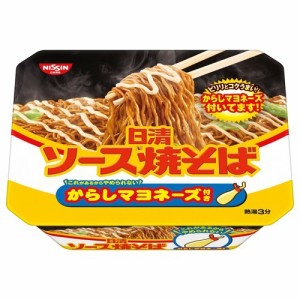 日清ソース焼そばカップ からしマヨネーズ付き(108g*12食入)[インスタント食品 その他]