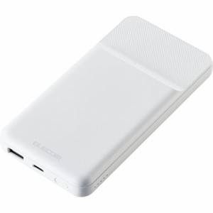 エレコム MagSafe対応 モバイルバッテリー PD対応 USB-C*1 ホワイト DE-C32-10000WH(1個)[充電器・バッテリー類]