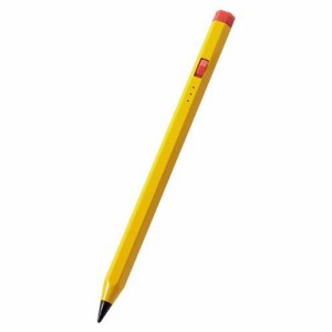 エレコム iPad用 タッチペン スタイラスペン 充電式 スリム 六角鉛筆型 イエロー(1個)[その他]
