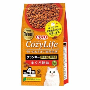 CIAO Cozy Life クランキー まぐろ節味(190g*4袋入)[キャットフード(ドライフード)]