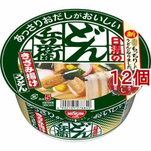 日清のあっさりおだしがおいしいどん兵衛 きざみ揚げうどん(68g*12個セット)[カップ麺]