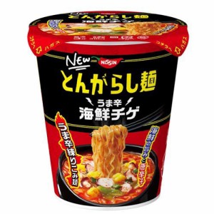 日清のとんがらし麺 うま辛海鮮チゲ ケース(62g×12食)[カップ麺]