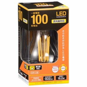 LED電球 フィラメント 一般電球 E26 100形相当 調光器対応 電球色 LDA10L／D C6(1個)[蛍光灯・電球]