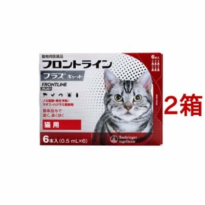 【動物用医薬品】フロントラインプラス 猫用(6本入*2箱セット)[猫用]