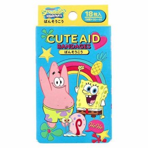 キャラクターばんそうこう CUTE AID スポンジボブ(18枚入)[キャラクター絆創膏]