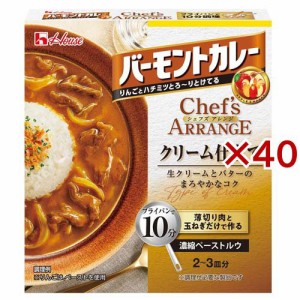 バーモントカレー シェフズアレンジ クリーム仕立て(108g×40セット)[調理用カレー]