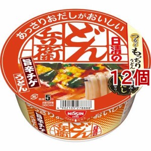 日清のあっさりおだしがおいしいどん兵衛 旨辛チゲうどん(69g*12個セット)[カップ麺]