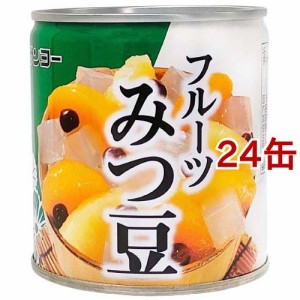 サンヨー フルーツみつ豆 EO5号(295g*24缶セット)[ゼリー]