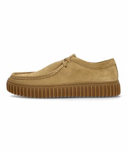 クラークス 厚底 ローカット ワラビーシューズ メンズ トーヒルロー TORHILL LO Clarks 26173471 ダークサンドスエード