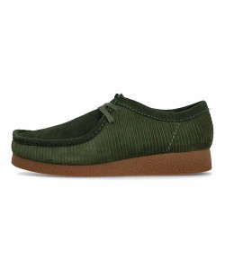 クラークス ワラビーシューズ メンズ ワラビーエヴォ WALLABEE EVO Clarks 26173604 ダークグリーンスエード