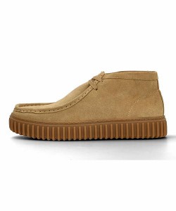 クラークス 厚底 ハイカット ワラビーシューズ メンズ トーヒルハイ TORHILL HI Clarks 26173663 ダークサンドスエード