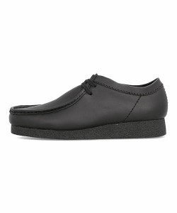 クラークス ワラビーシューズ メンズ ワラビーエヴォウォータープルーフ WALLABEE EVO WP Clarks 26173665 ブラックレザー