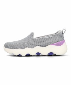 スケッチャーズ スリッポン スニーカー レディース ゴーウォークマッサージフィット GO WALK MASSAGE FIT-SEASCAPE SKECHERS 124908 グレ