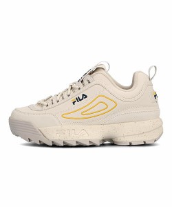 フィラ 厚底 ダッドシューズ スニーカー レディース ディスラプター2スプラッシュ DISRUPTOR 2 SPLASH FILA USS23009 ベージュ