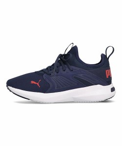 プーマ スリッポン スニーカー メンズ ソフトライドフライ SOFTRIDE FLY PUMA 376164 ピーコート/ハイリスクレッド