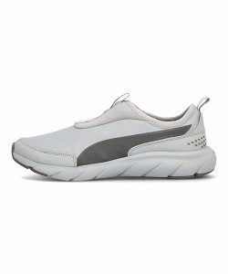 プーマ スリッポン スニーカー メンズ ソフトライドフレックスワイド SOFTRIDE FLEX SLIP-ON WIDE PUMA 379350 グレー/ダークグレー