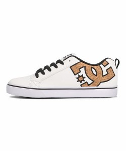 ディーシーシューズ ローカット スニーカー メンズ コートバルクSESN COURT VULC SE SN DC SHOES DM232021 ホワイト/タン