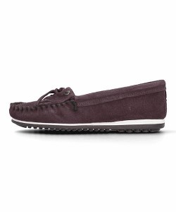 ミネトンカ モカシンシューズ ぺたんこ レディース キルティプラス KILTY PLUS MINNETONKA MN4322 エッグプラント