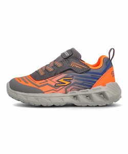 スケッチャーズ 光る靴 スニーカー 女の子 Sライツマグナライツ S LIGHTS-MAGNA-LIGHTS-MAVER SKECHERS 401503N チャコール/オレンジ