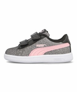 プーマ スニーカー 女の子 スマッシュV2グリッツグラムV SMASH V2 GLITZ GLAM V INFANT PUMA 367380 プーマブラック/A