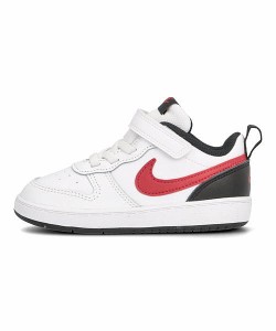 ナイキ スニーカー 女の子 コートバーロウLOW2TDV COURT BOROUGH LOW 2 TDV NIKE BQ5453 ホワイト/ユニバーシティレッド/ブラック