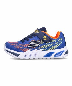 スケッチャーズ スニーカー 男の子 Sライツフレックスグロー S LIGHTS-FLEX-GLOW ELITE-VORLO SKECHERS 400137L ロイヤル/オレンジ