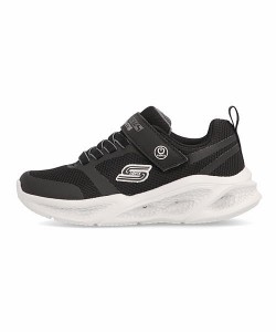 スケッチャーズ 光る靴 スニーカー 男の子 Sライツメテオライツ S LIGHTS METEOR-LIGHTS SKECHERS 401675L ブラック/グレー