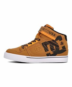 ディーシーシューズ スニーカー 男の子 キッズピュアハイトップSE KS PURE HIGH-TOP SE EV SN DC SHOES DK224009 ウィート/ブラック