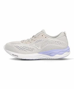 ミズノ スニーカー レディース ウエーブリボルト2ワイド WAVE REVOLT 2 WIDE mizuno J1GD2185 グレー/シルバー/パープル